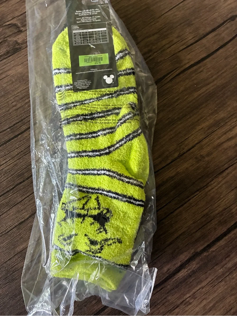 Oogie Boogie Nightmare Before Christmas Cozy Fuzzy Socks